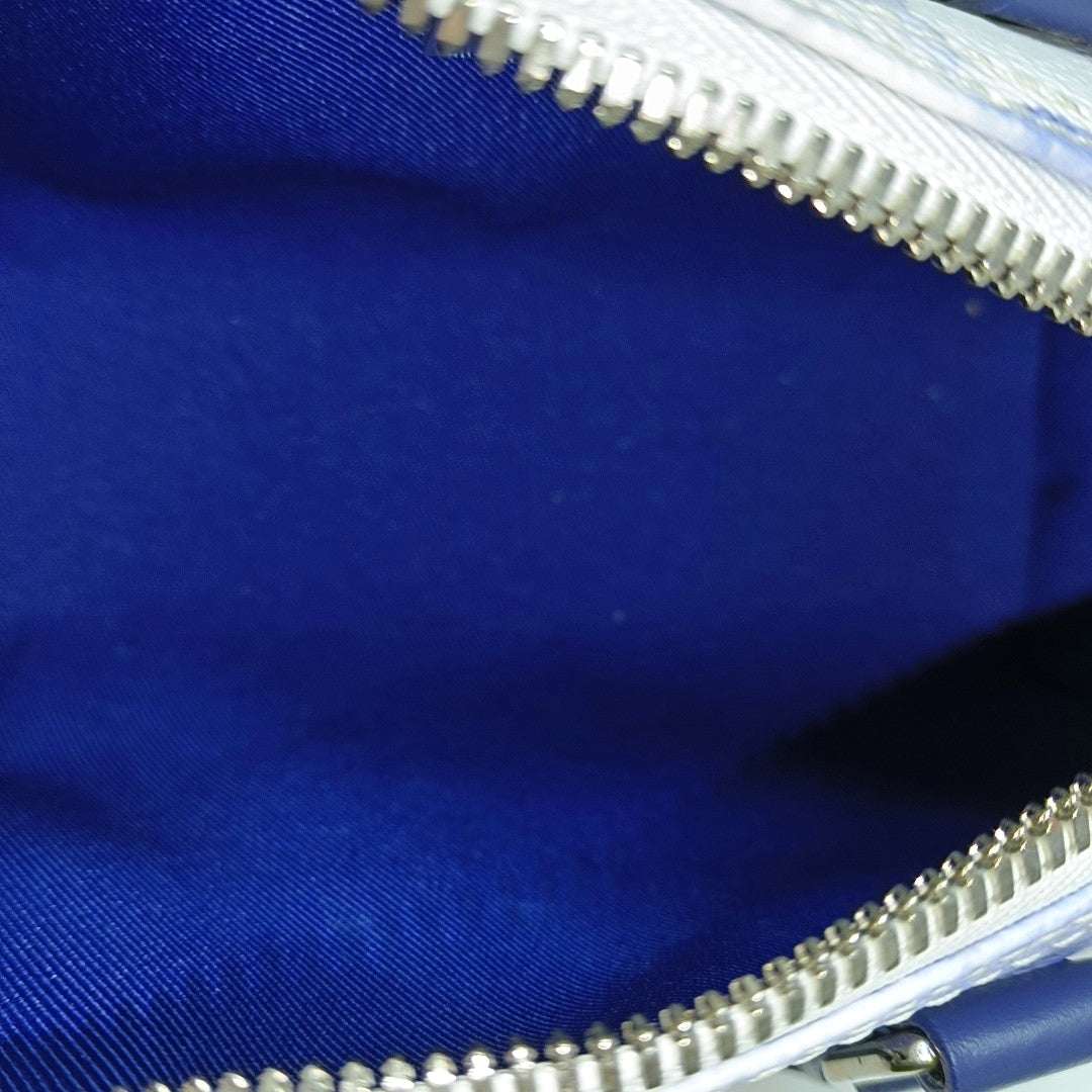 KEEPALL Nano Monogram Coated Canvas Blue