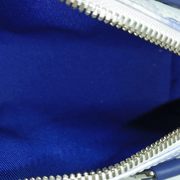 KEEPALL Nano Monogram Coated Canvas Blue