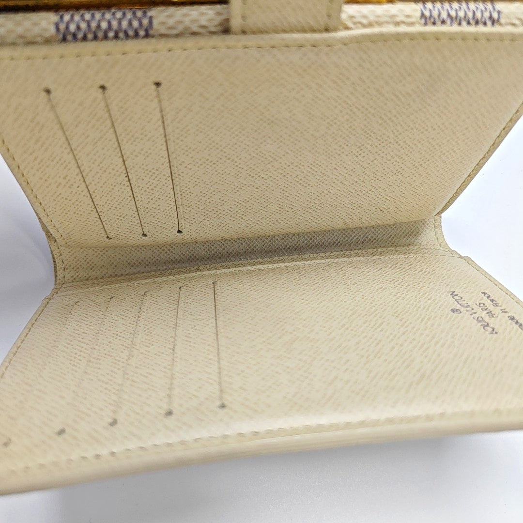 VIENNOIS Damier Azur Coated Canvas White Wallet