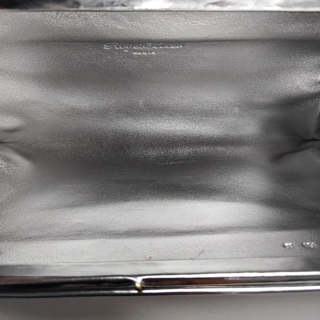 Calfskin Clutch Silver