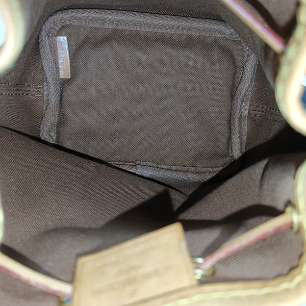 NÉONOÉ Nano Monogram Coated Canvas Brown