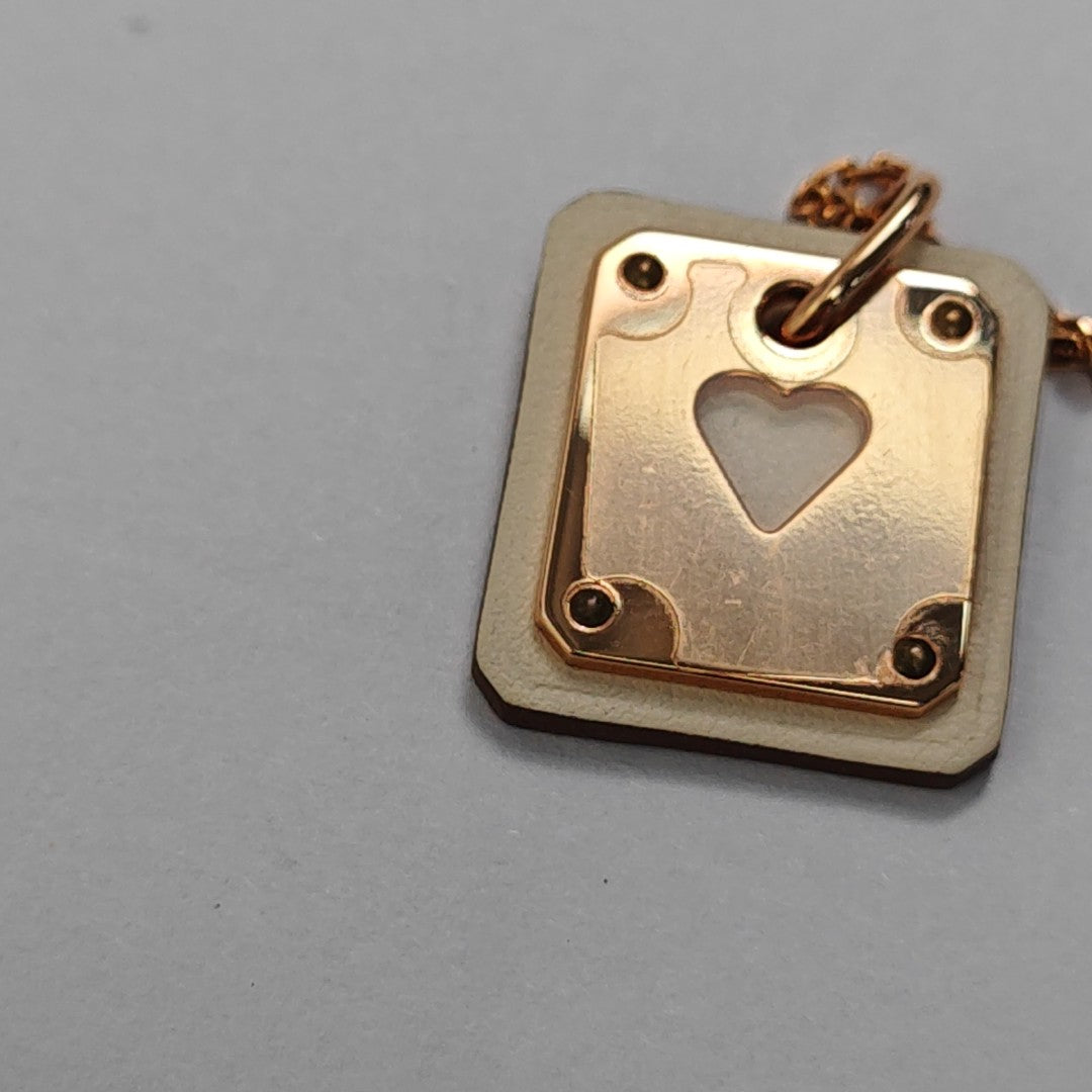 As De Coeur Metal Rose Gold Necklace