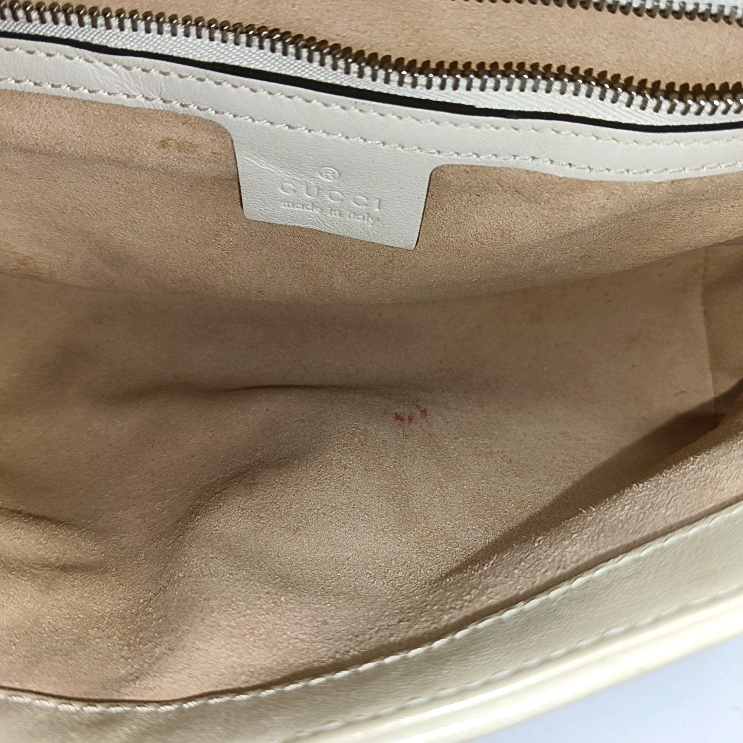 GG Marmont Medium Quilted Calfskin Blue