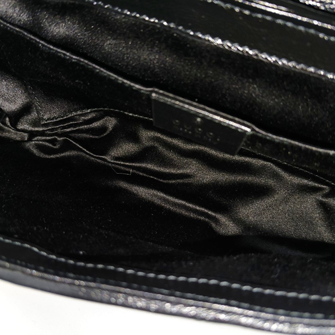 Authenticated pre-owned  GG Marmont Small Quilted Sequins Black - Crossbody Bag at Looply