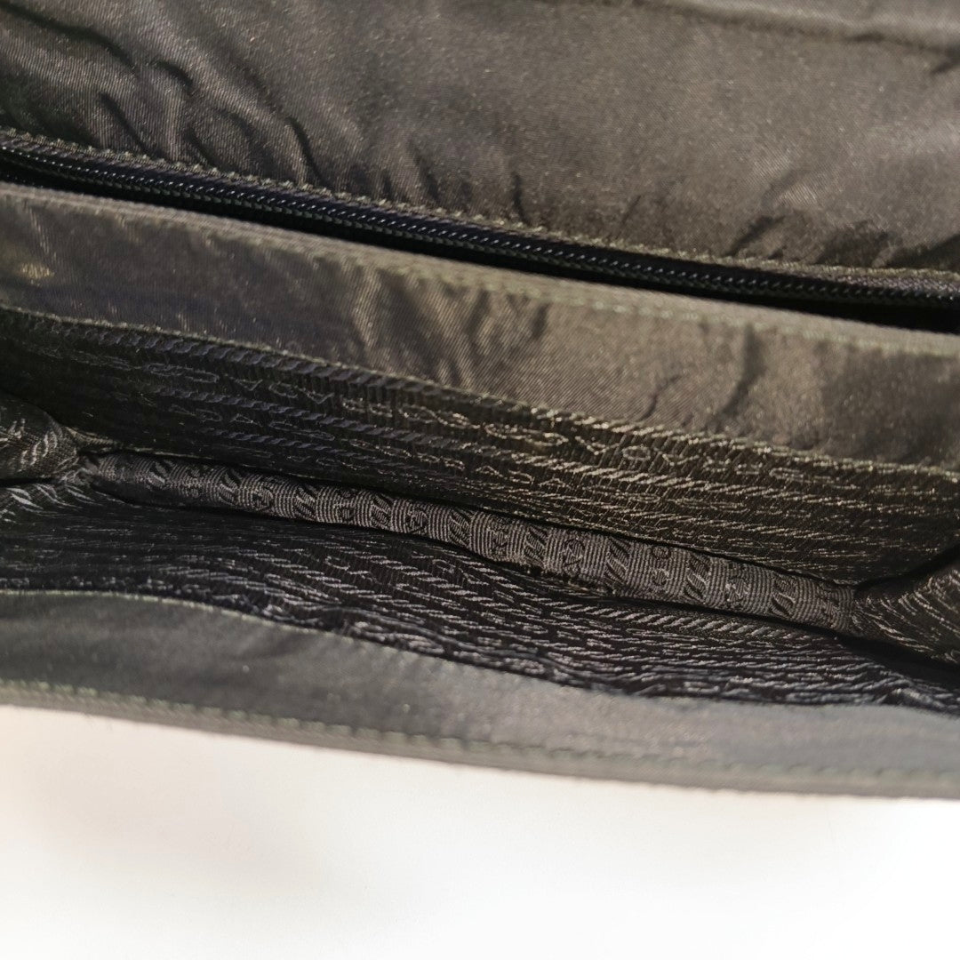 Nylon Shoulder Bag Black
