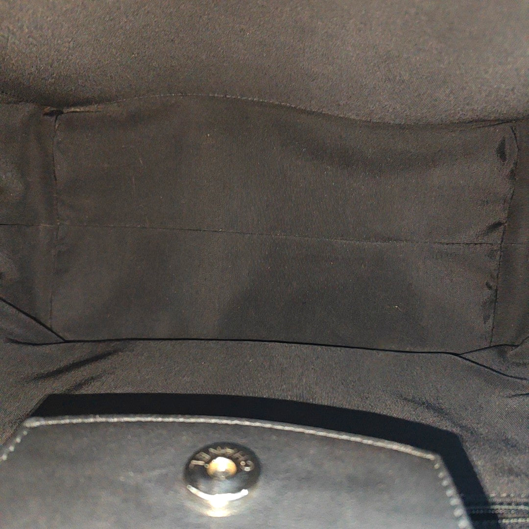 EASY SHOPPING Large Quilted Calfskin Black