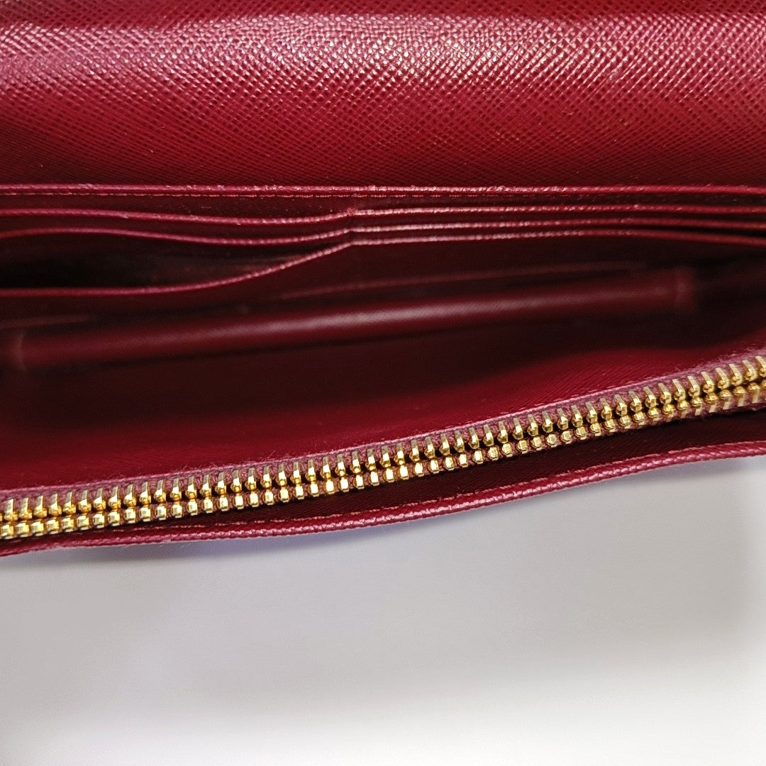Saffiano Calfskin Shoulder Bag Red