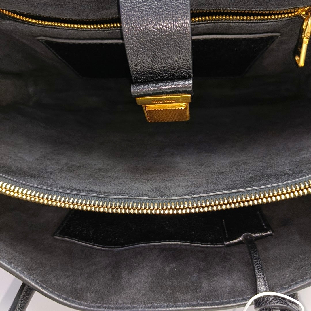 Calfskin Tote Bag Black