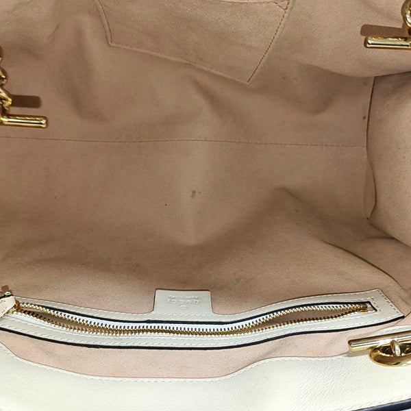 Authenticated pre-owned  Padlock Medium Monogram Coated Canvas Beige - Tote Bag at Looply