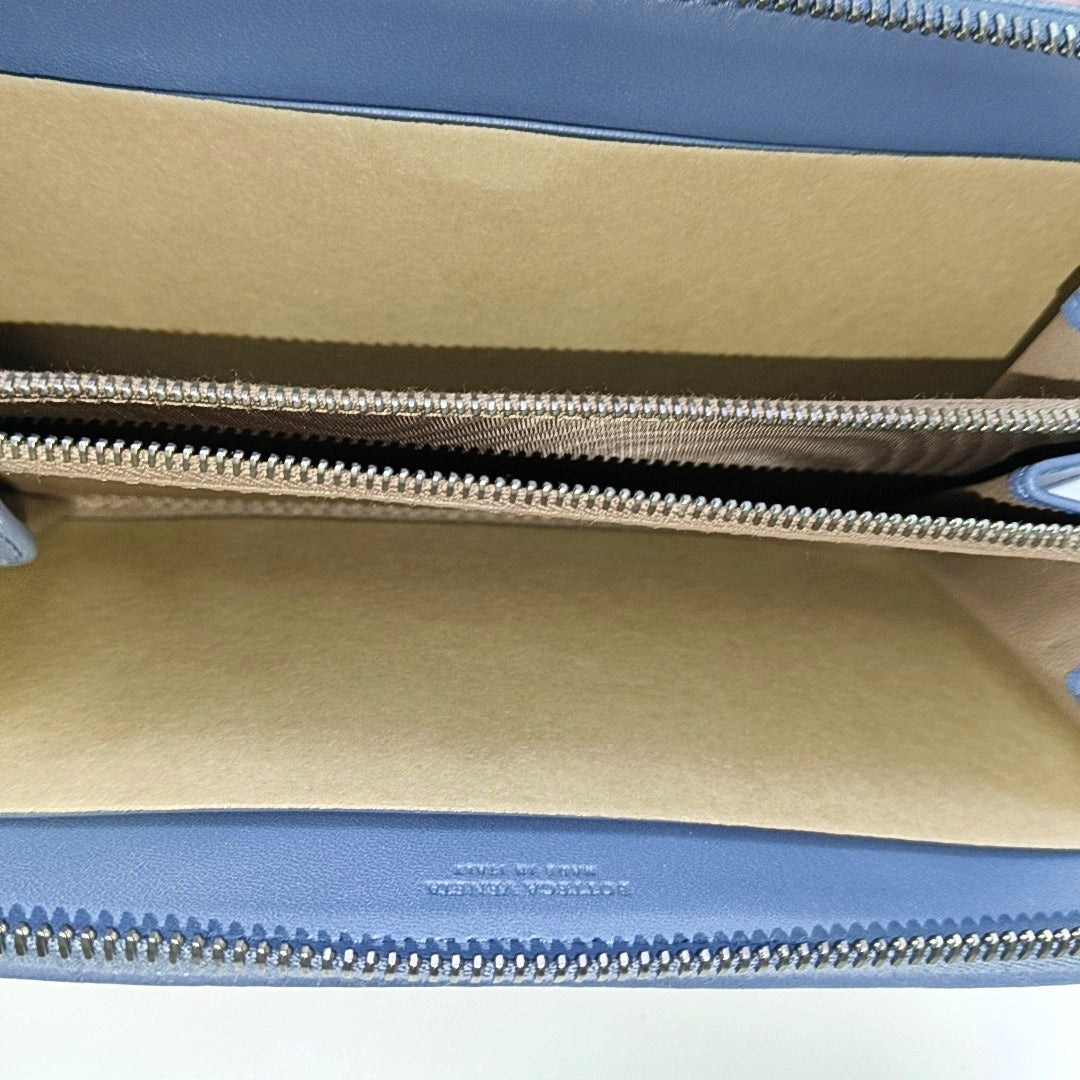 Lambskin Wallet Blue
