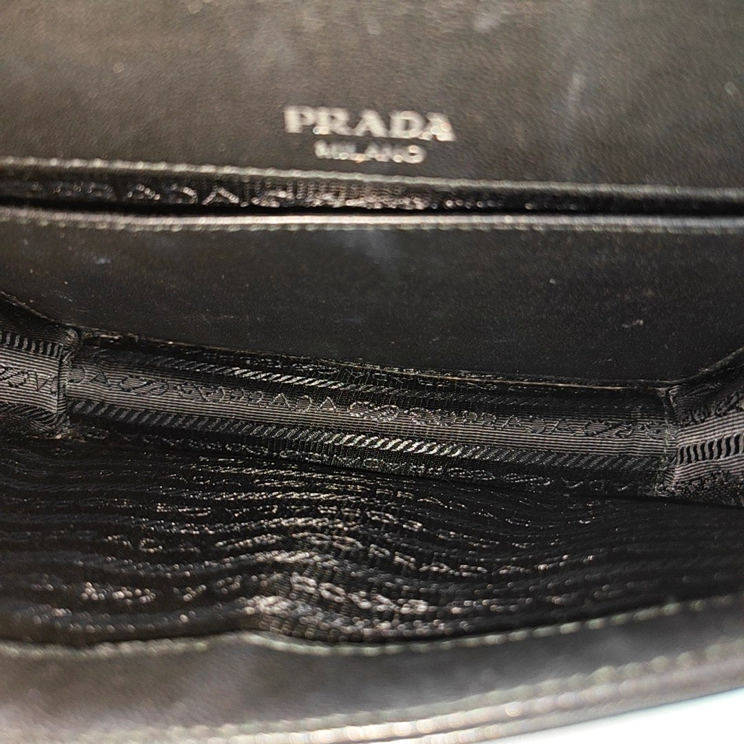 Calfskin Shoulder Bag Black