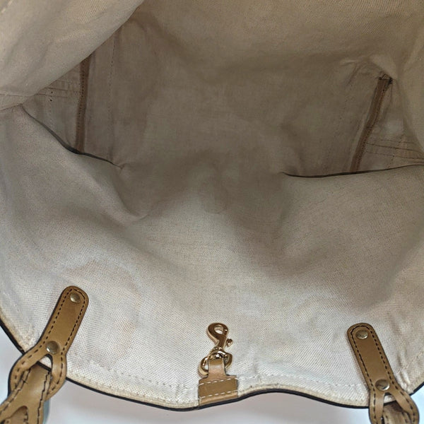 Monogram Canvas Tote Bag Medium Brown