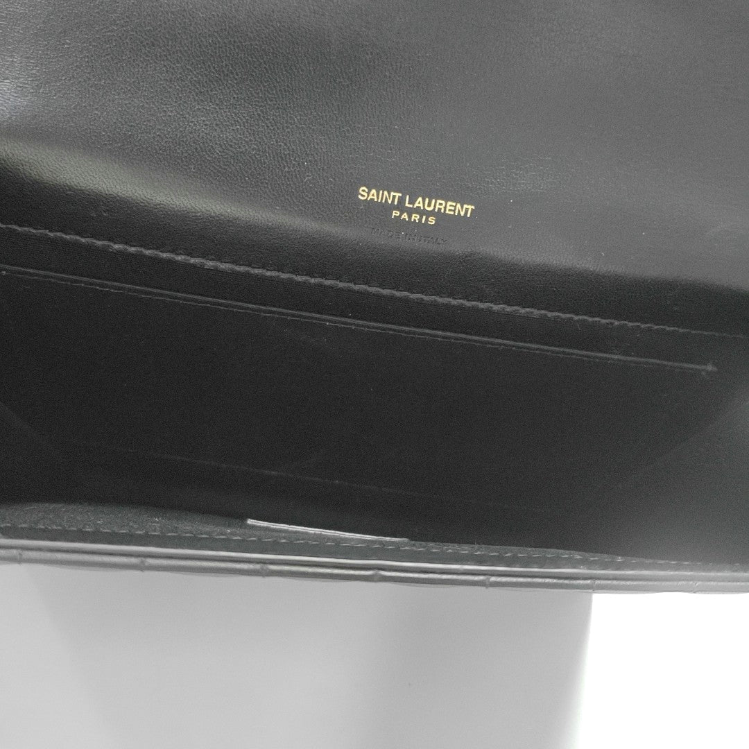 Quilted Lambskin Clutch Black