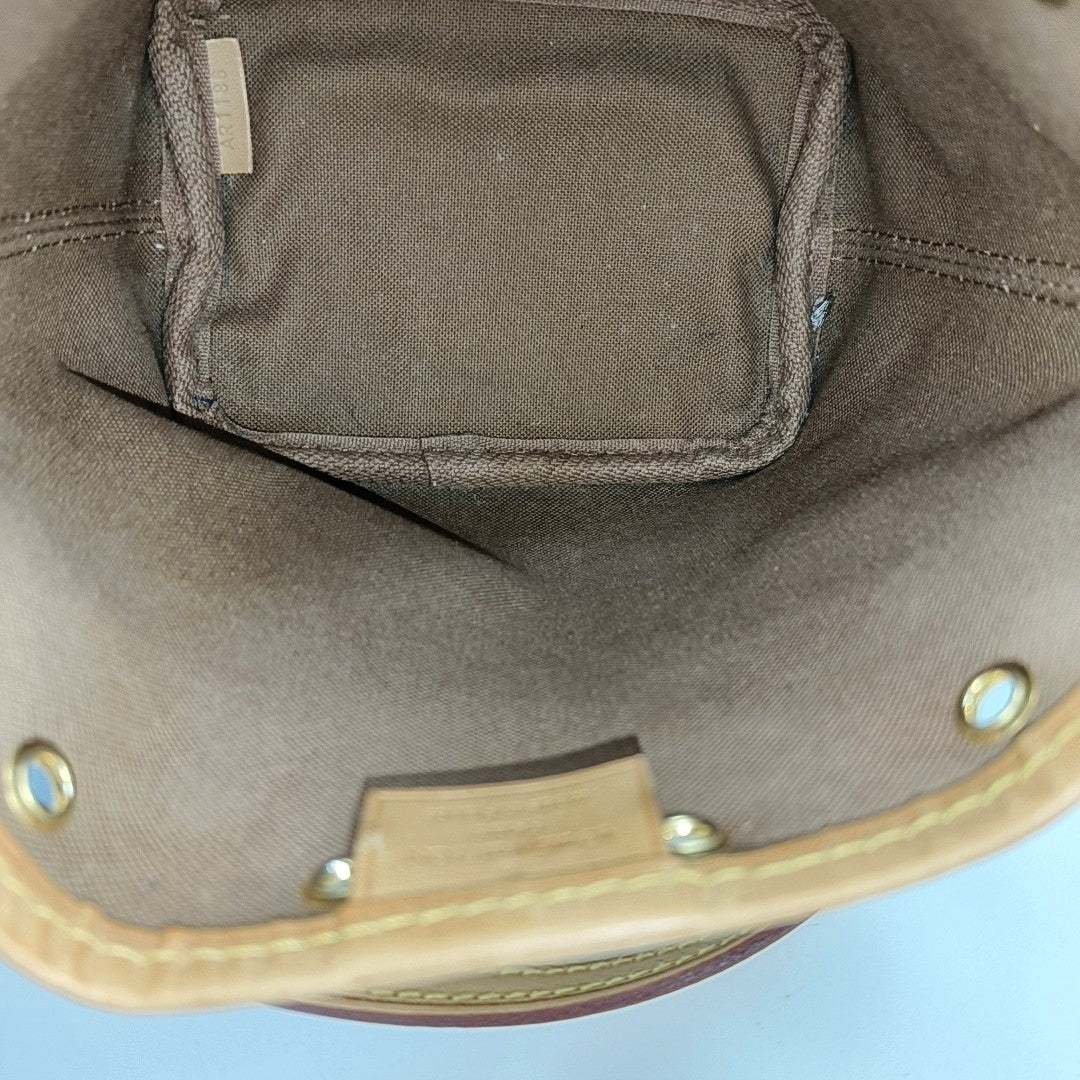 NÉONOÉ Nano Monogram Coated Canvas Brown