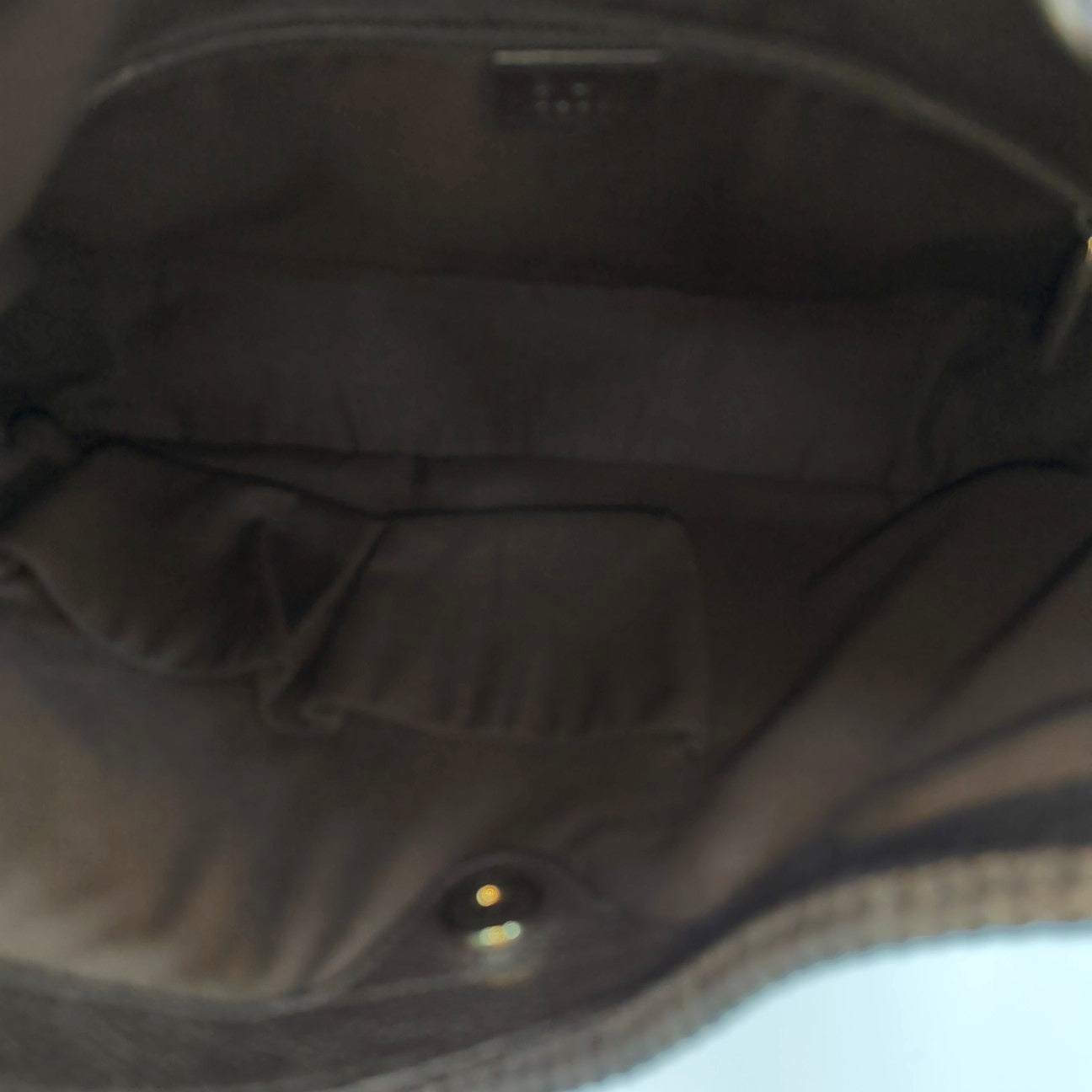 Calfskin Top Handle Bag Brown