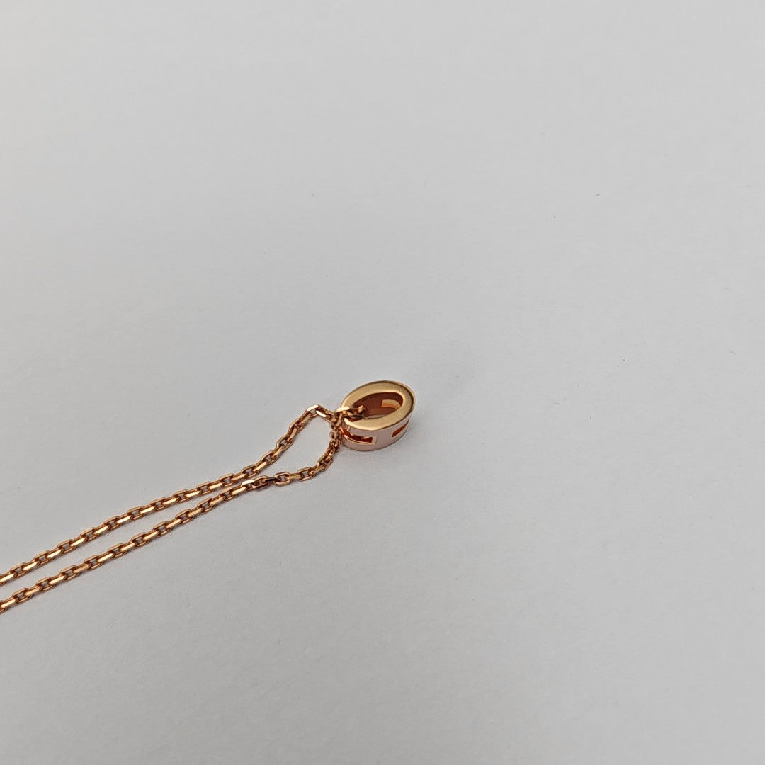 Pop H Metal Rose Gold Necklace