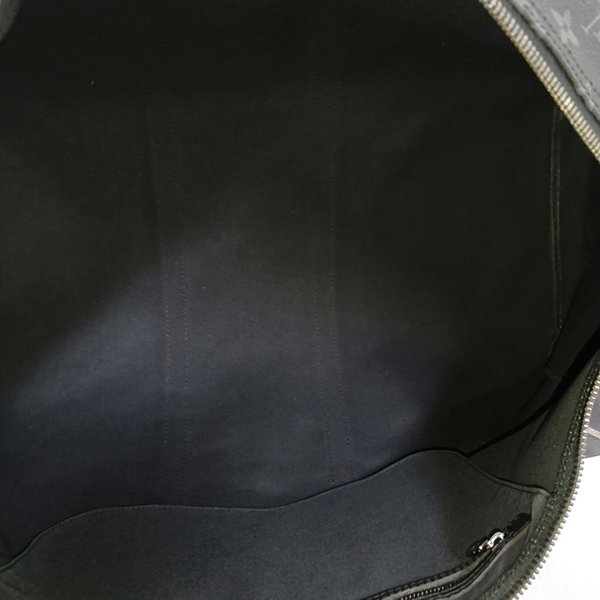 KEEPALL 55 Monogram Coated Canvas Black