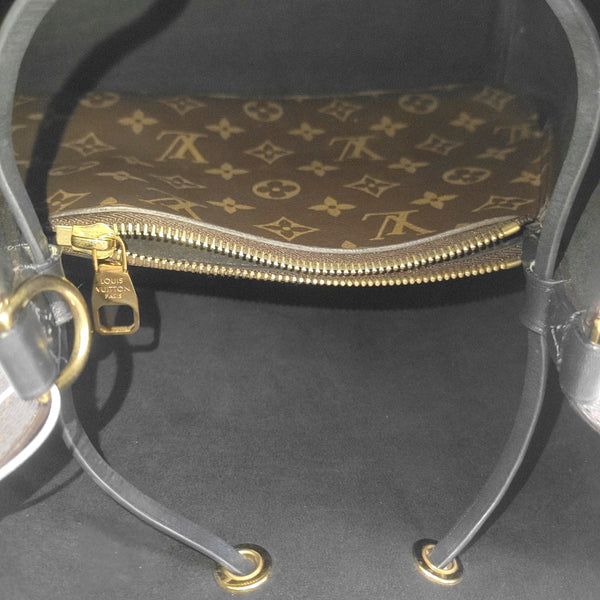 NÉONOÉ MM Monogram Coated Canvas Brown