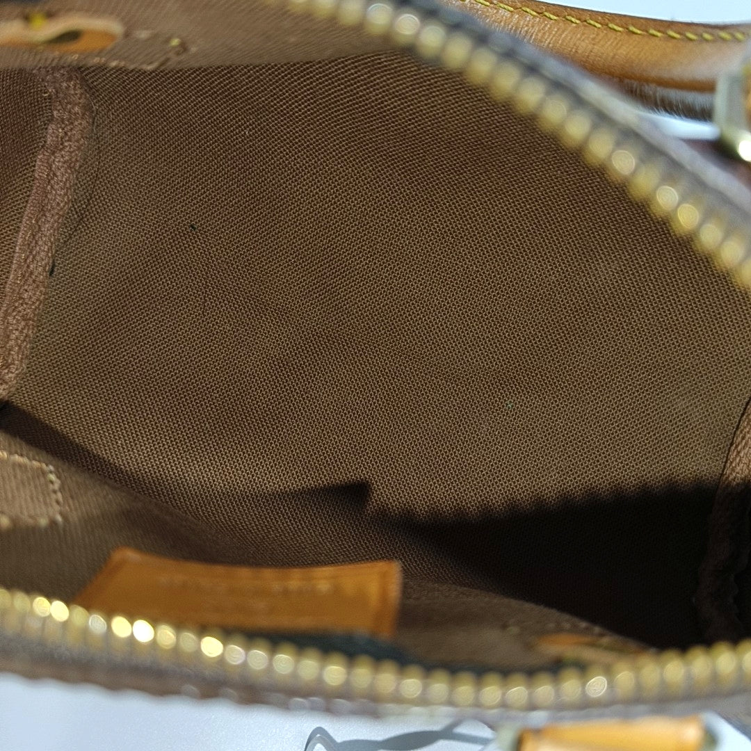 SPEEDY Nano Monogram Coated Canvas Brown