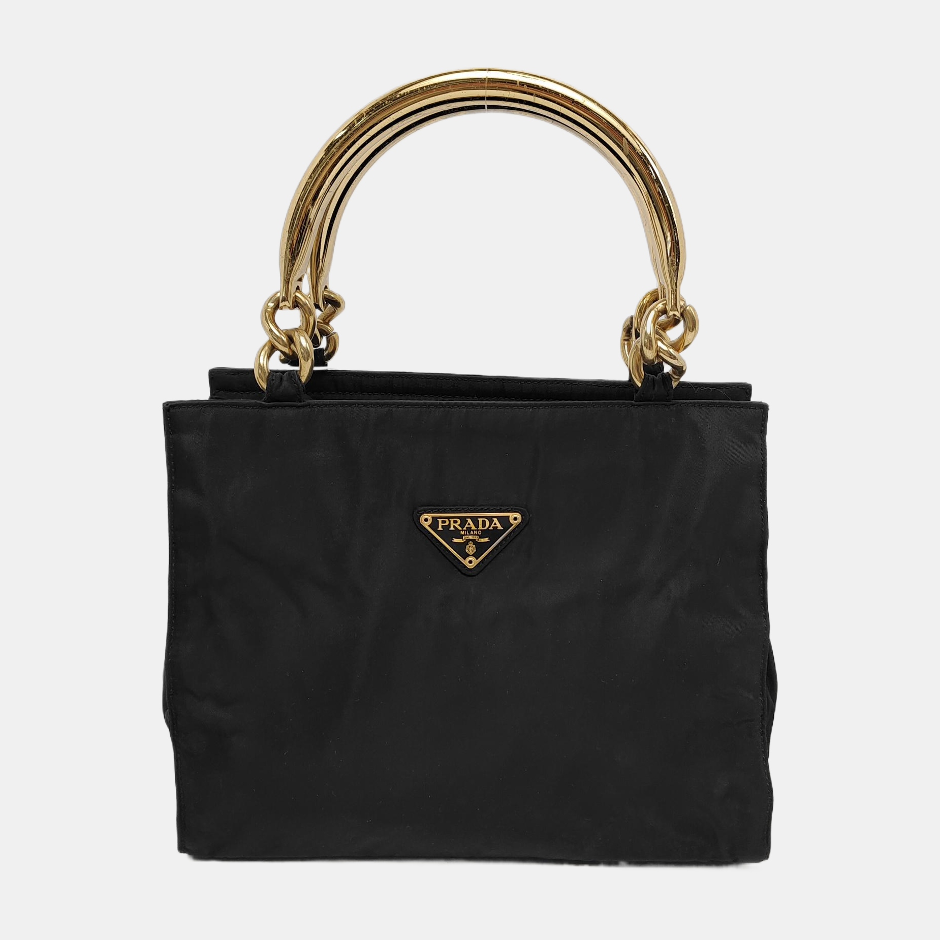 Bolso bandolera de nailon, nailon negro