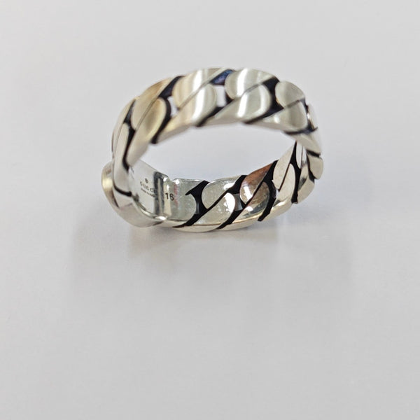 Interlocking G 925 Sterling Silver Ring HK 16