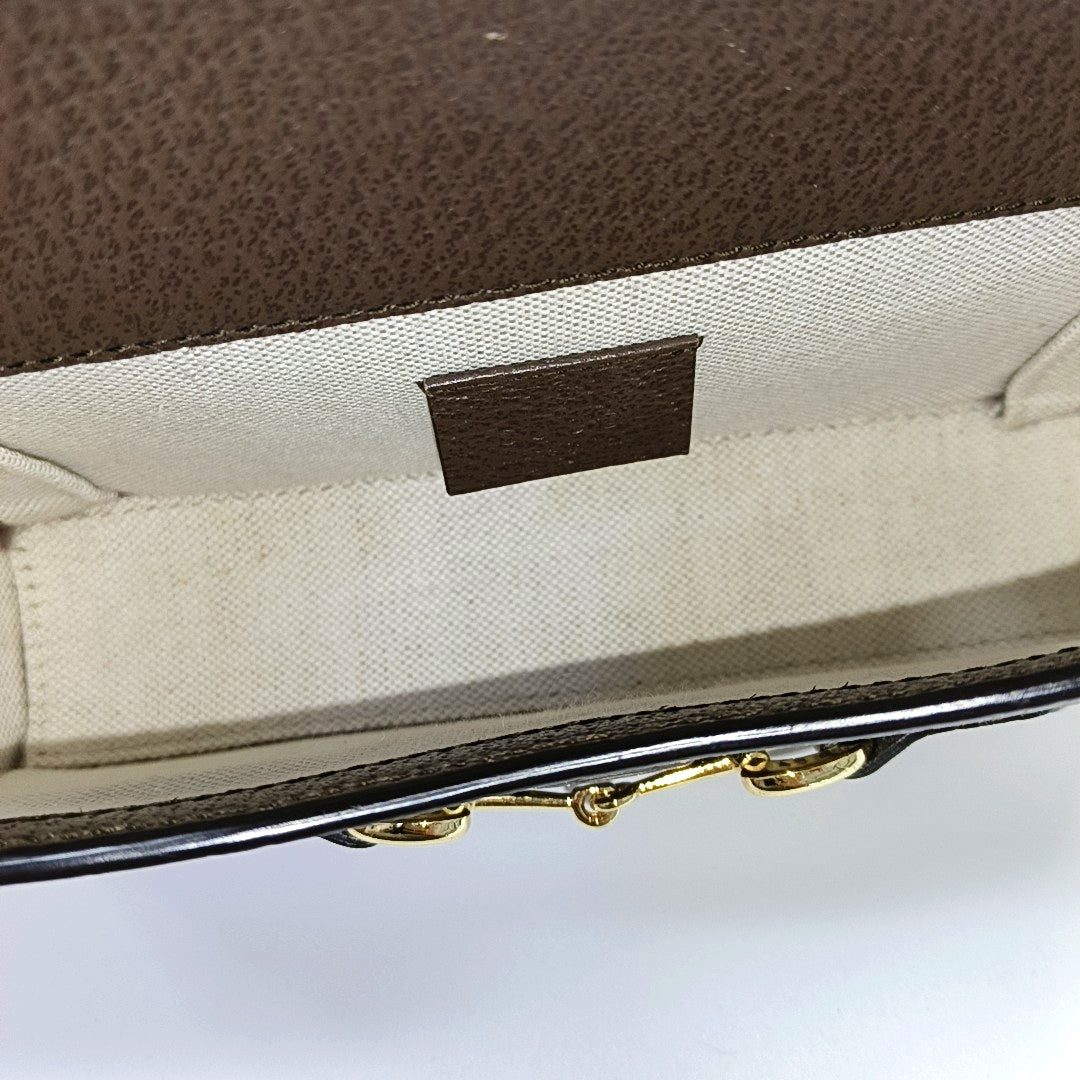 Horsebit 1955 Mini Monogram Canvas Beige