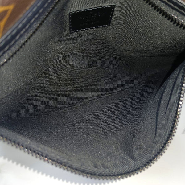 FLAT Monogram Coated Canvas Brown