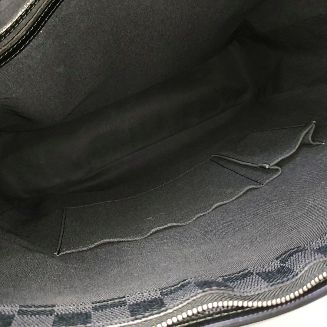 TADAO MM Damier Graphite Coated Canvas Gray