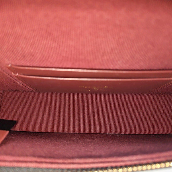 Quilted Grained Calfskin Shoulder Bag Black
