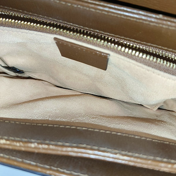 Horsebit 1955 Medium Monogram Coated Canvas Beige