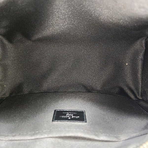 KEEPALL Monogram Coated Canvas Black