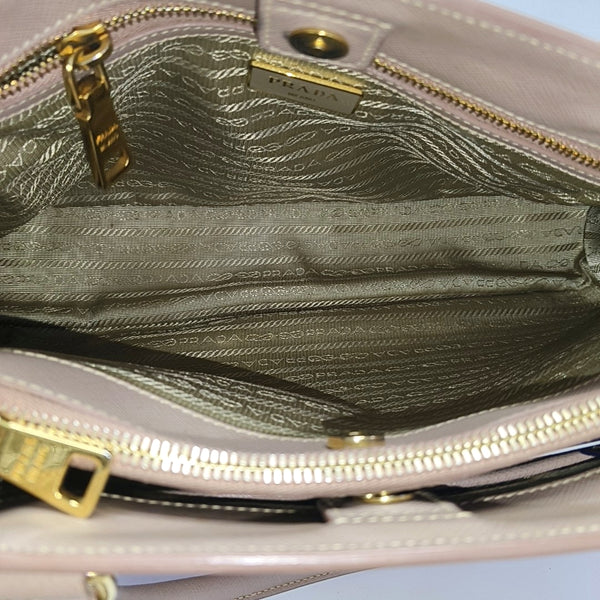 Galleria Medium Saffiano Calfskin Beige