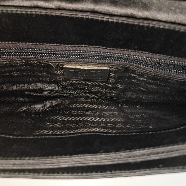 Fabric Top Handle Bag Black