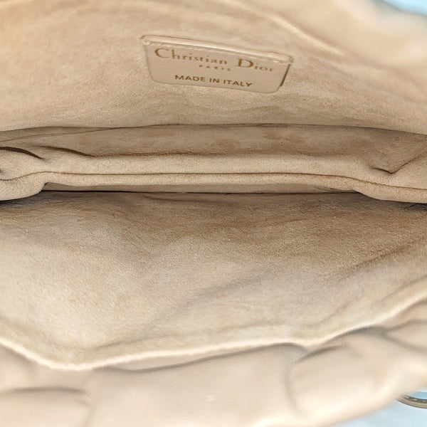 Authenticated pre-owned  Lady Dior Milly Mini Cannage Lambskin Beige - Shoulder Bag at Looply