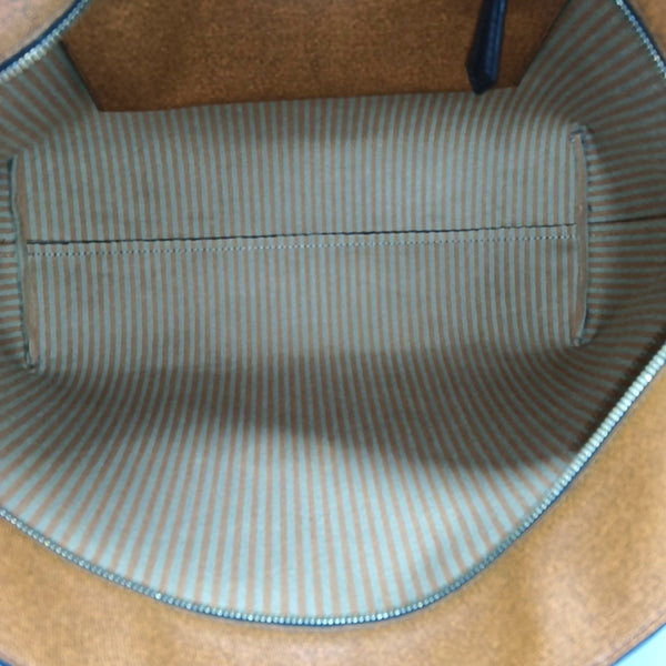 Coated Canvas Tote Bag Brown