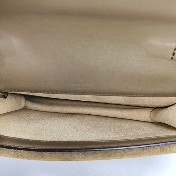 Dionysus Super Mini Monogram Coated Canvas Beige