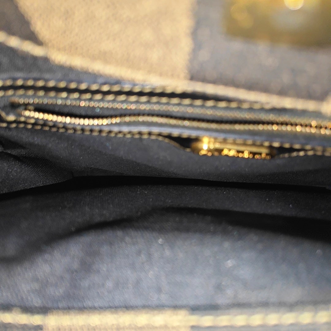 Coated Canvas Backpack Brown