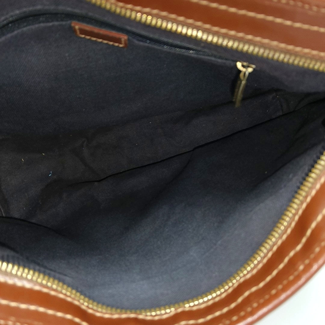 Coated Canvas Crossbody Bag Beige