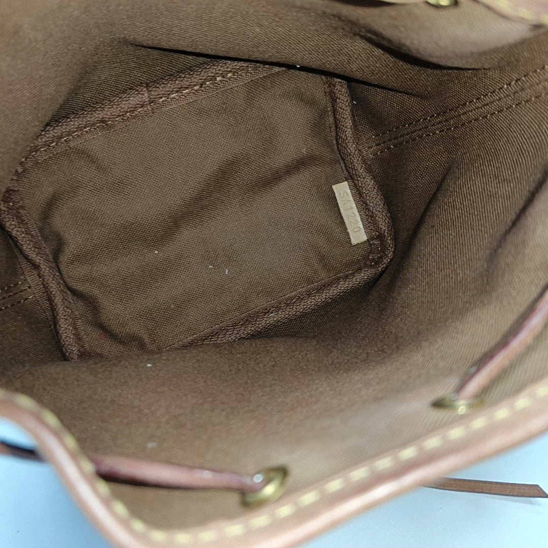 NÉONOÉ Nano Monogram Coated Canvas Brown