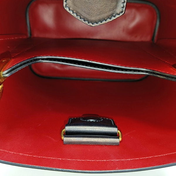 Panier Medium Saffiano Calfskin Black