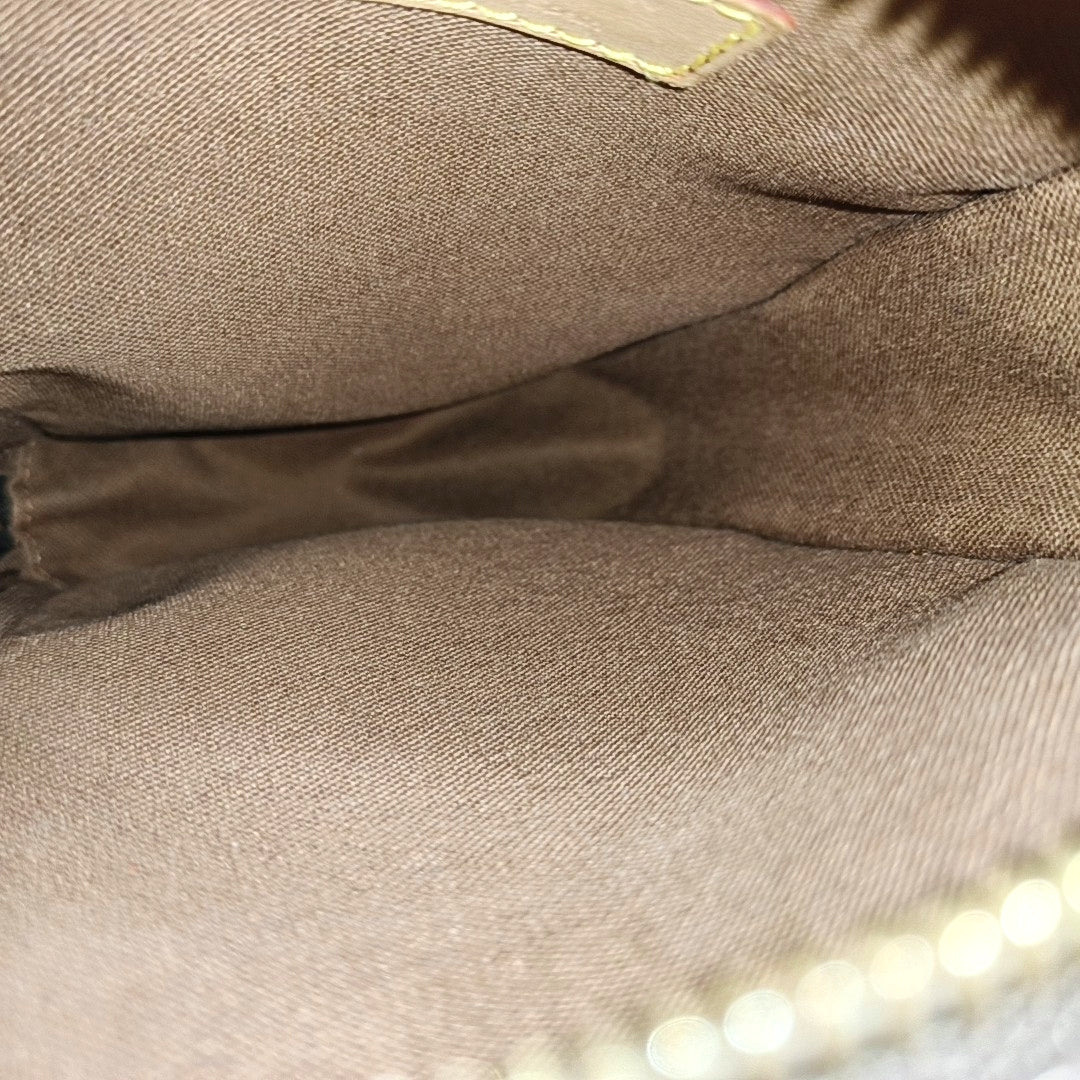 GANGE Monogram Coated Canvas Brown