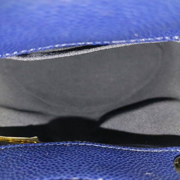 DUMA Quilted Grained Calfskin Blue
