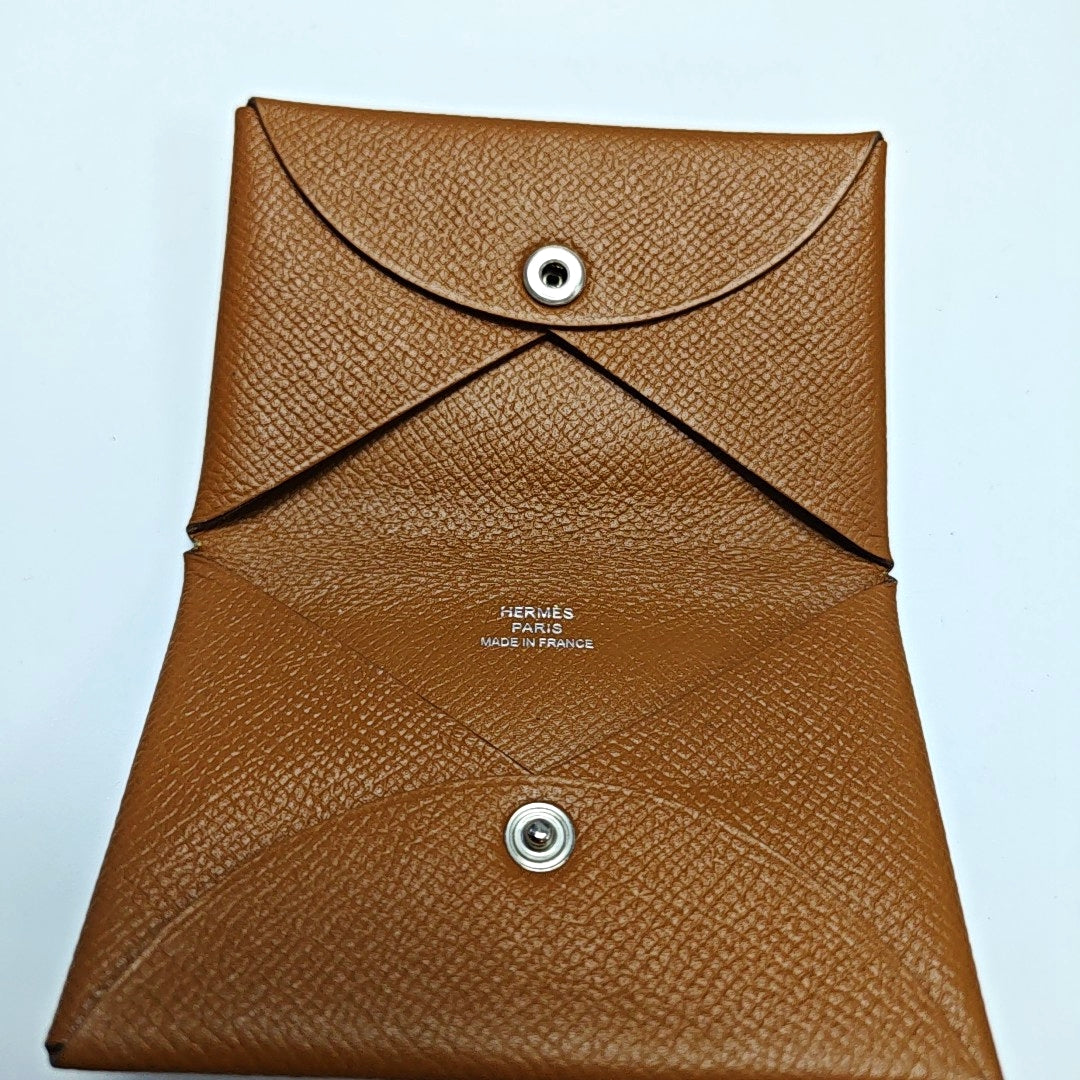 Calvi Epsom Brown Card Holder