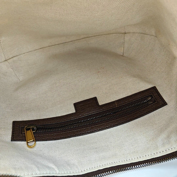 Ophidia Small Monogram Coated Canvas Beige