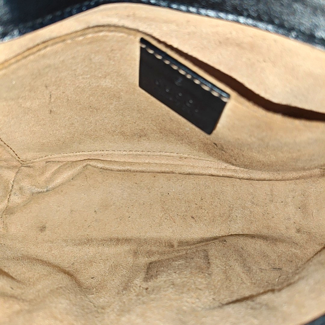 GG Marmont Small Quilted Calfskin Black