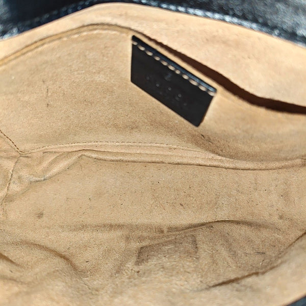 GG Marmont Small Quilted Calfskin Black
