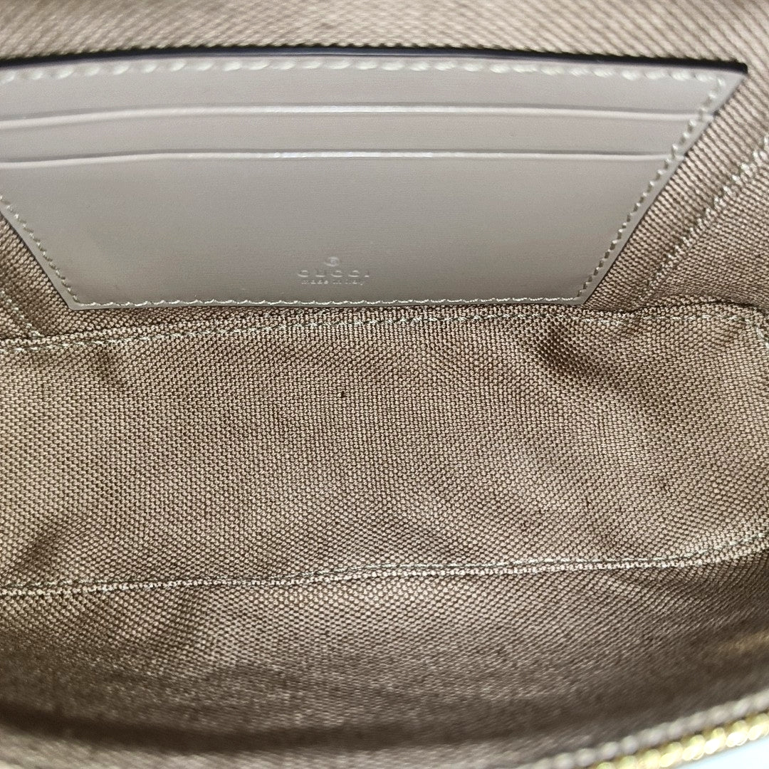 Authenticated pre-owned  Ophidia Super Mini Monogram Coated Canvas Grey - Shoulder Bag at Looply