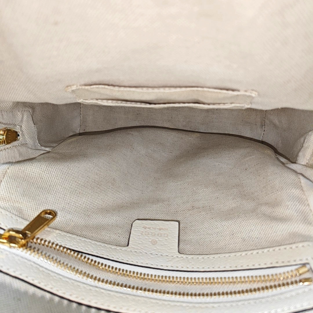Ophidia Large Monogram Coated Canvas Beige