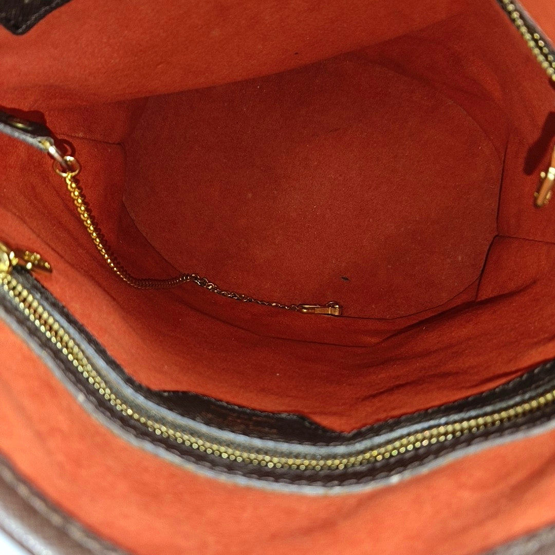 BUCKET PM Damier Ebene Coated Canvas Brown