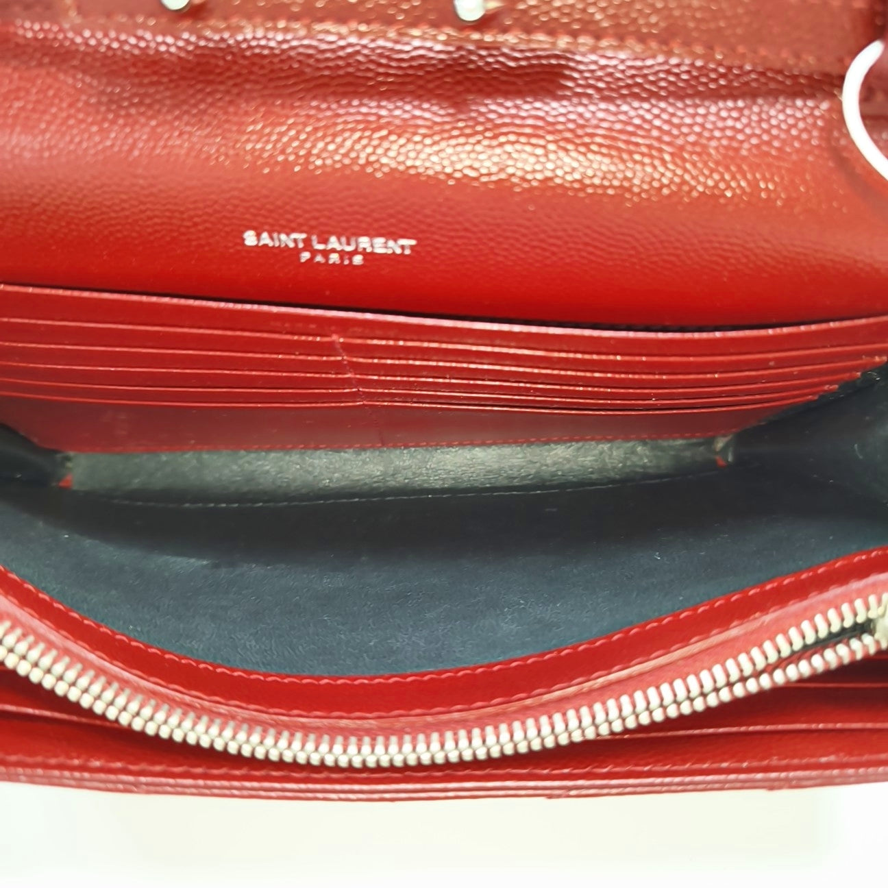 MONOGRAM Medium Chevron Calfskin Red